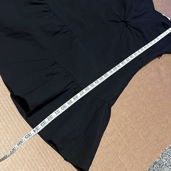 Sandro Paris Ronald CutOut Gathered Twill Linen Blend Mini Dress In Black, 38/M - Picture 12 of 15